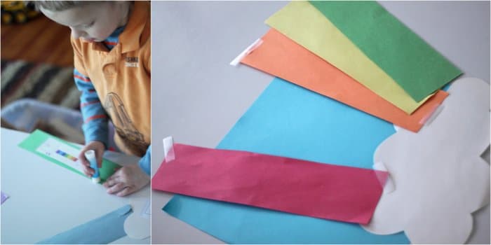 Rainbow Craft from Scavenger Hunt