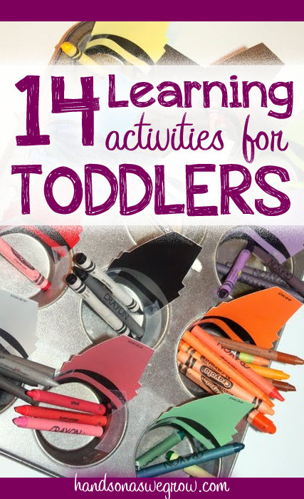 What are some learning activities for toddlers?