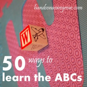 50 ways to learn the abc's