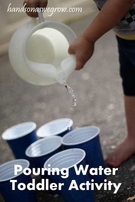 Pouring Water Activity for Toddlers