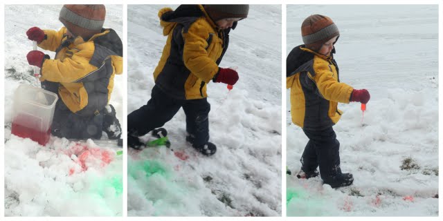 Color Snow as a Winter Activity