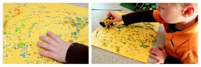 Melted Crayon Art