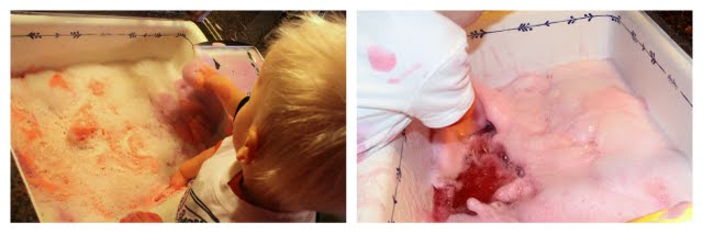 Dish Soap Foam Sensory Activity for Kids