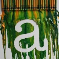tape resist hair dryer crayons