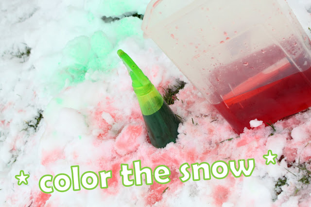 Color Snow as a Winter Activity