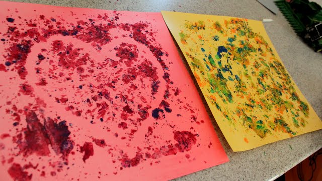 Melted Crayon Art