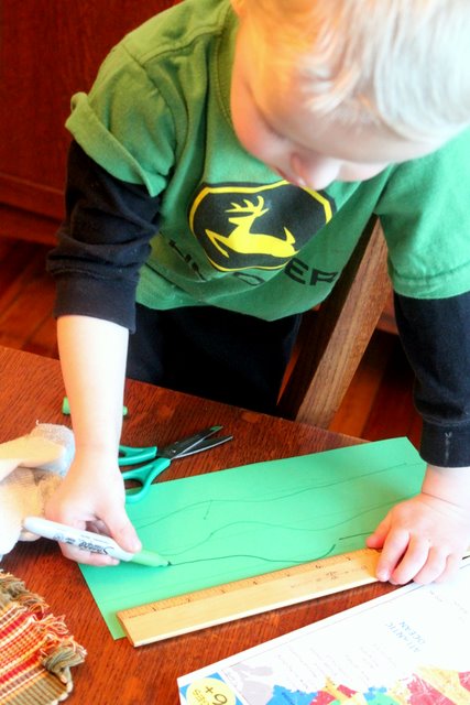 shamrock drawing lines for craft