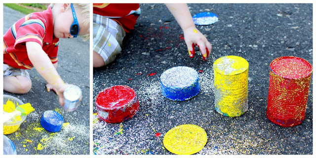 Wind chimes made from tin cans!