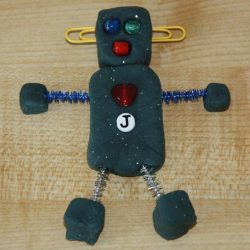 play dough robot