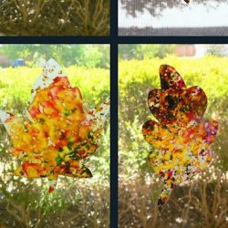 crayon leaves