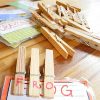 Use clothespins for fine motor activities