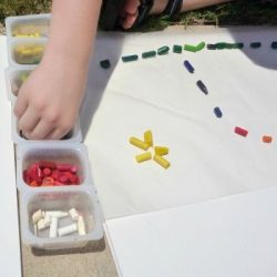 melted crayon art
