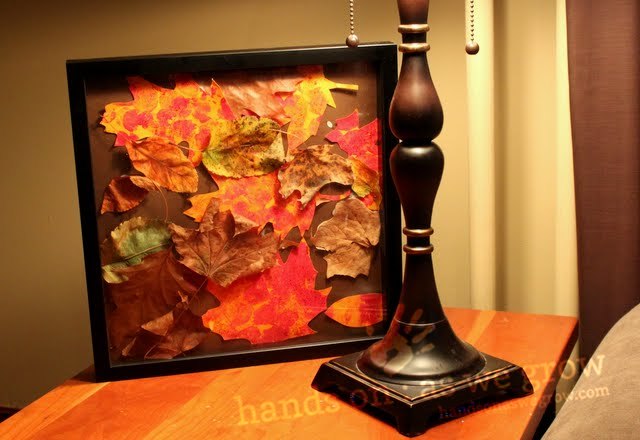 leaf collage art