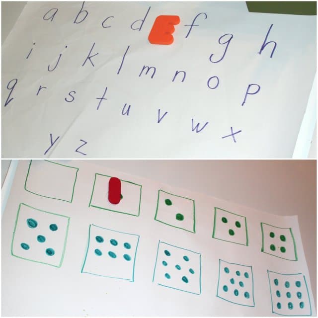 Scavenger Hunt with Letters and Numbers