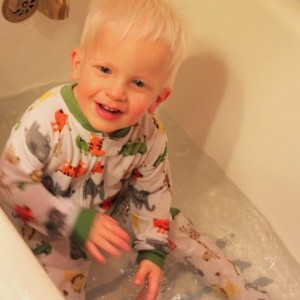 George in bathtub