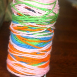 Mother's Day Yarn Wrapped Vase Craft for Kids