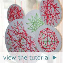 Christmas Yarn Ornaments