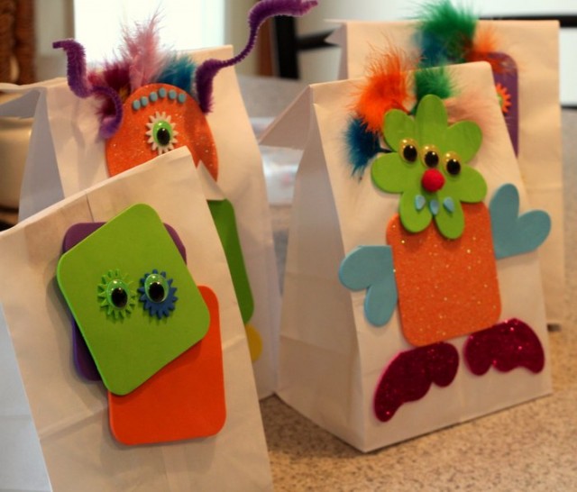 Foam Monster Treat Bags