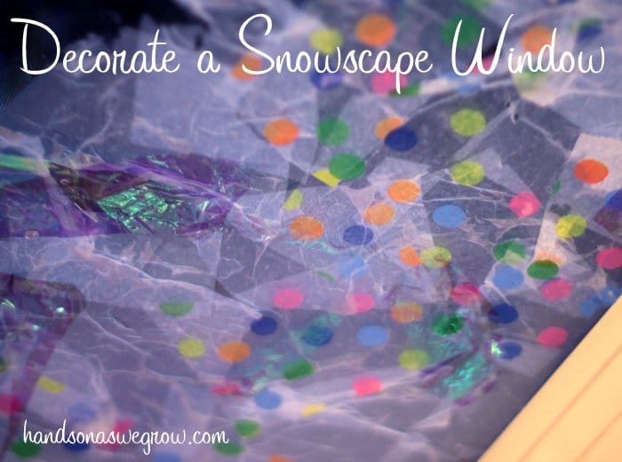 Decorate a Snowy Holiday Window