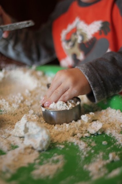 Cloud Dough Compacted