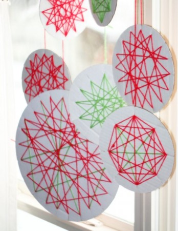 Yarn Wrapped Ornaments Craft