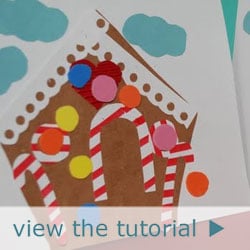 Homemade Christmas GIngerbread House Card