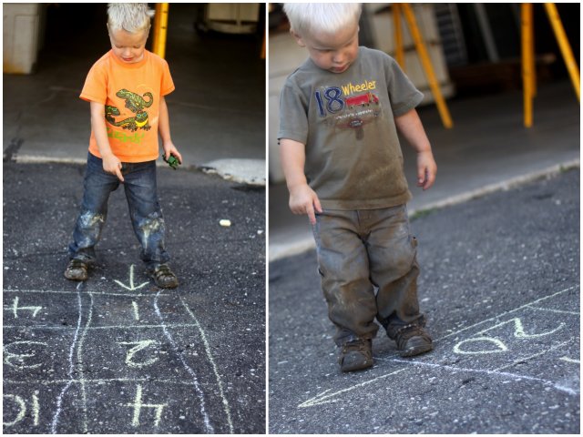 The start and finish of the maze