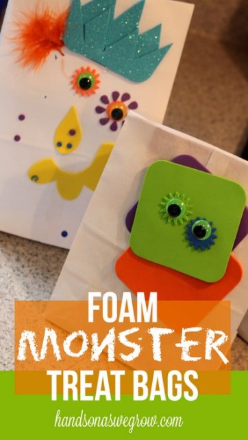 Foam Monster Treat Bags