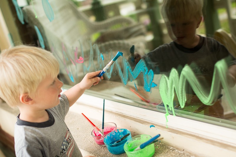 Homemade Window Paint for Kids - Make and Takes