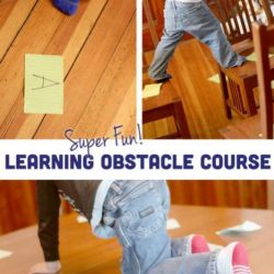 Um super divertido - e LEARNING - curso de obstáculo interior para as crianças!