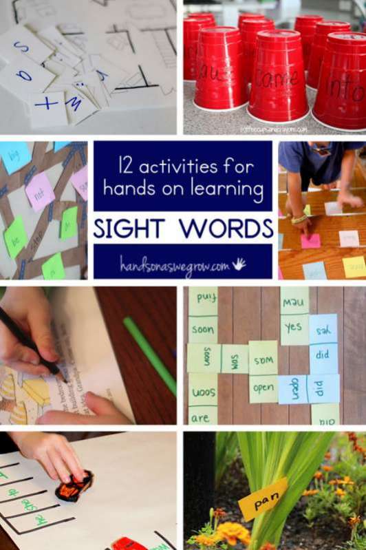 Word do 12 we hands to home Hands Activities word on  sight   : Sight grow as on at activities