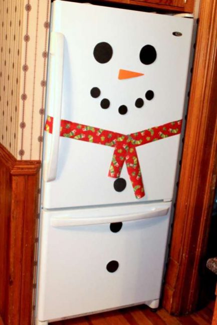 Make a snowman fridge