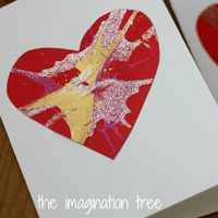 Kid Made Card Valentine for School