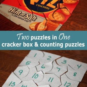 Cracker or Cereal Box and Counting Number Puzzles (1)