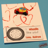 Kid Made Valentine for School