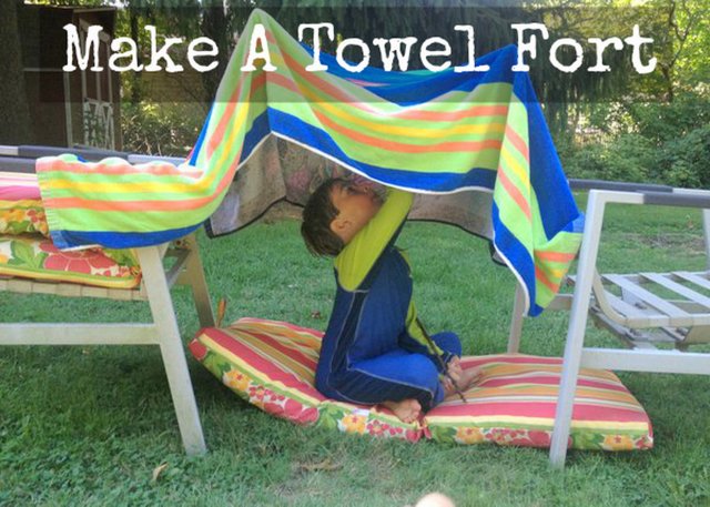 Make a towel fort