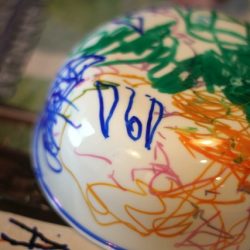 Sharpie Decorated Cereal Bowl