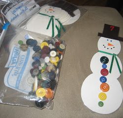 Count buttons with a sweet snowman from Kindergarten Hoppenings