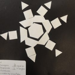 Make snowflake shapes with A Place Called Kindergarten