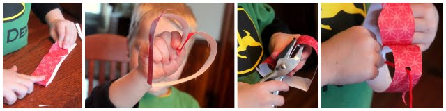 Valentine Craft for Kids: Strings of Hearts Chandelier