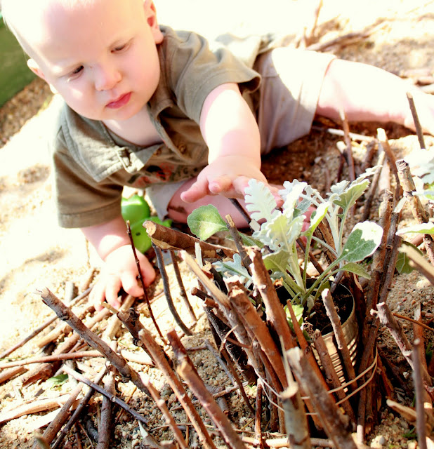 Make a Tin Can Forest for Outdoor Pretend Play