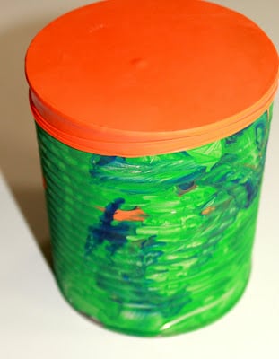 Mini Tin Can Drums Earth Day Craft - Make and Takes