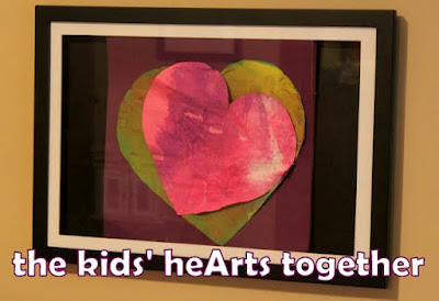 creative kids art for Valentine's Day