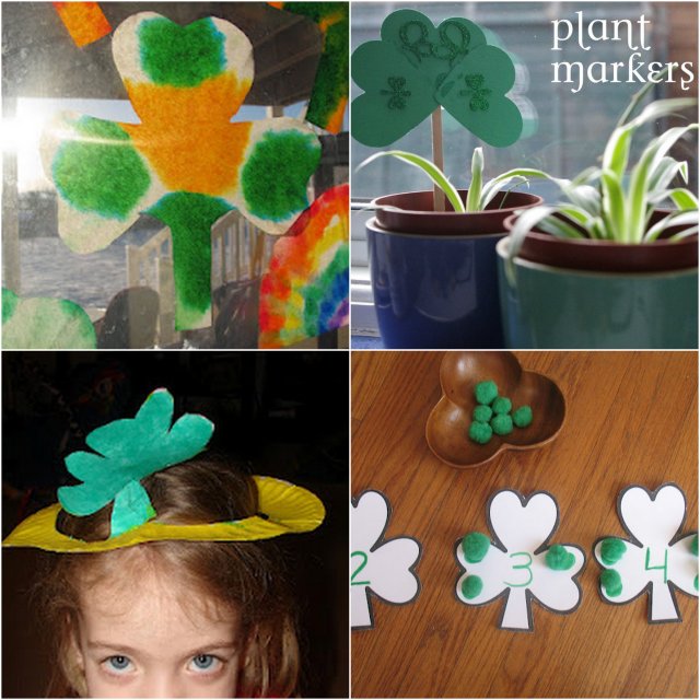 Shamrock Kids Crafts, Art, and Learning Activities
