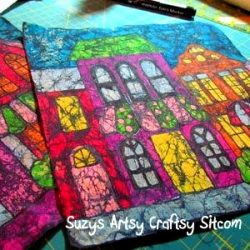 crayon batik fabric