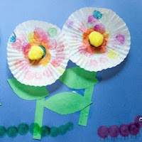 Mother's Day Cupcake Liner Flowers Craft