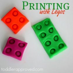 Lego Play Dough Prints for Kids