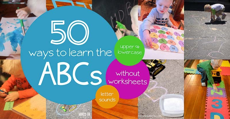 50 Alphabet activities for preschoolers