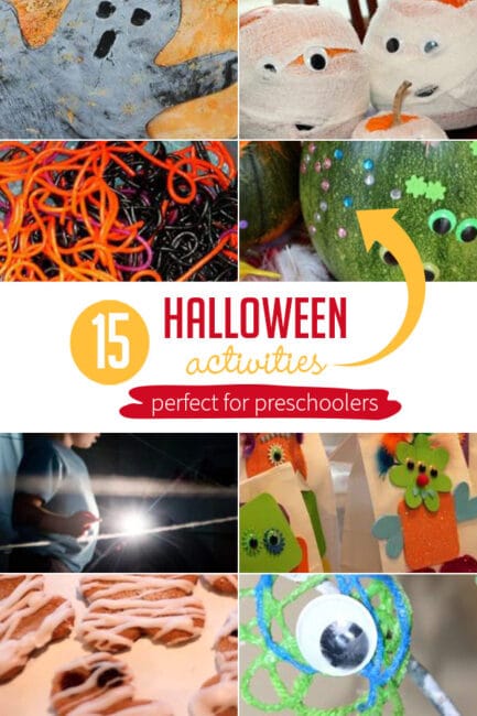Halloween offers so much opportunity to do themed activities for kids! Here are 15 simple Halloween activities that preschoolers will love!