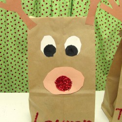Reindeer Paper Sack